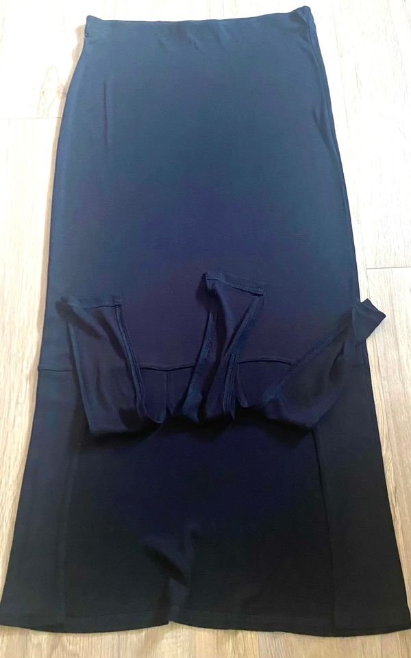 Damen Rock Maxi Jersey Schlupfrock Gr.38 in Schwarz von Fluide Paris NW