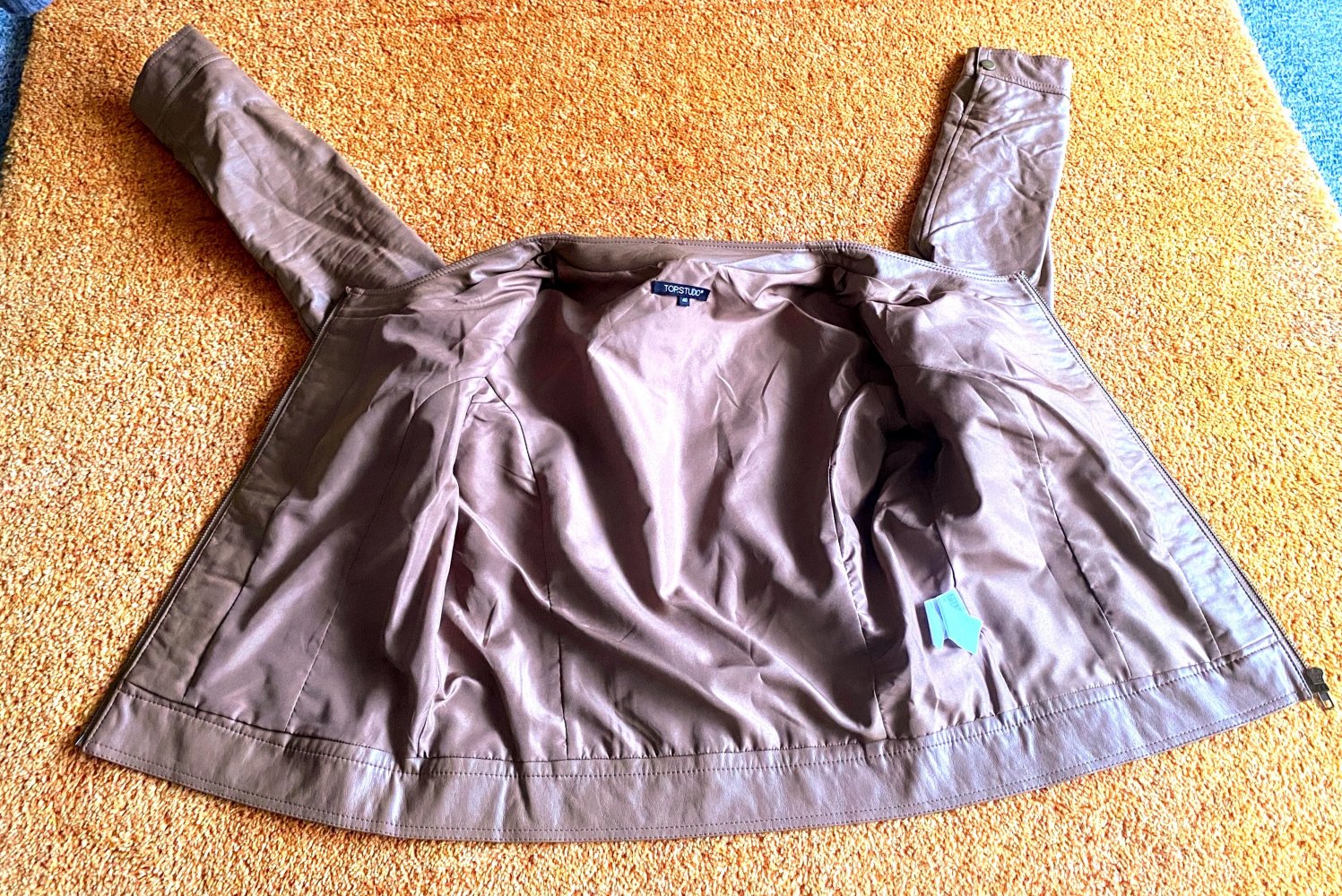 Damen Jacke Leder Imitat Gr.40 in Beige von Top Studio NW 