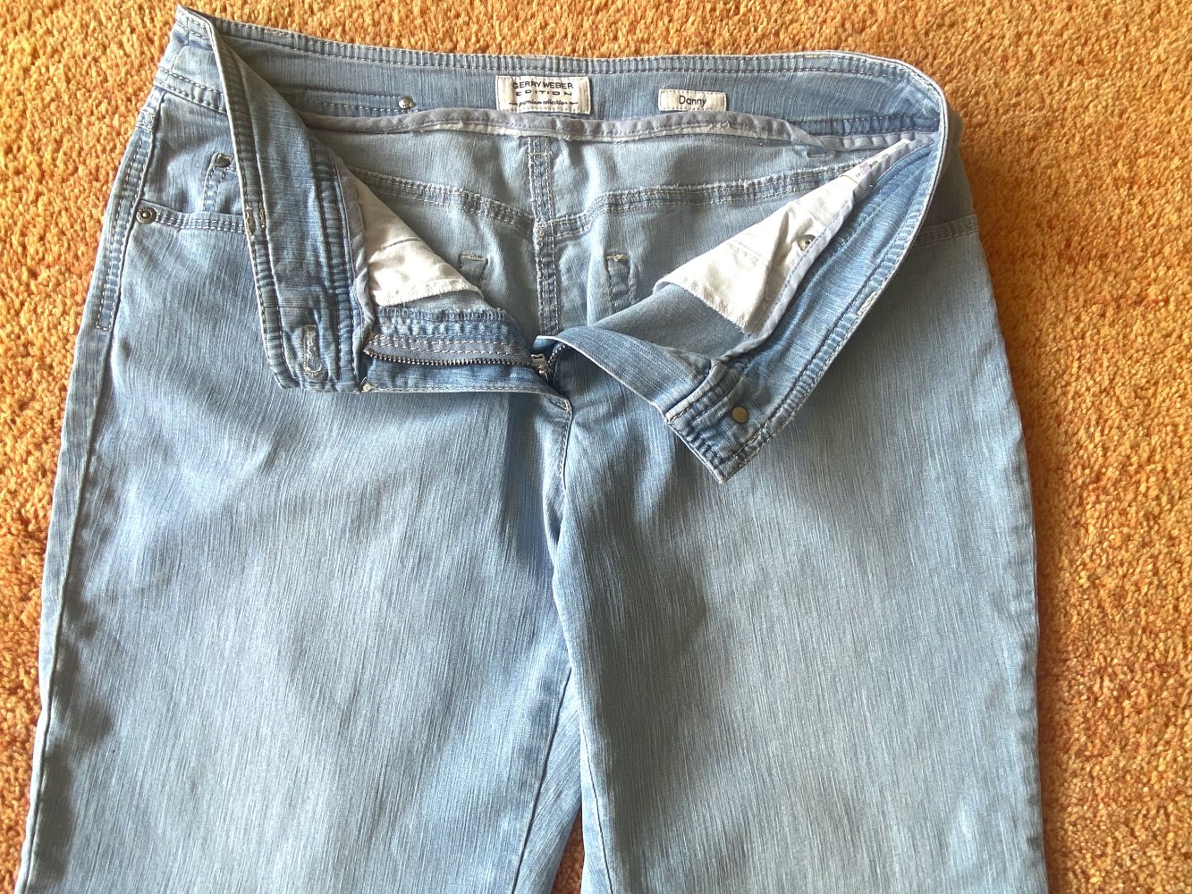 Damen Hose Stretch Jeans Gr.40 in Blau von Gerry Weber Danny 