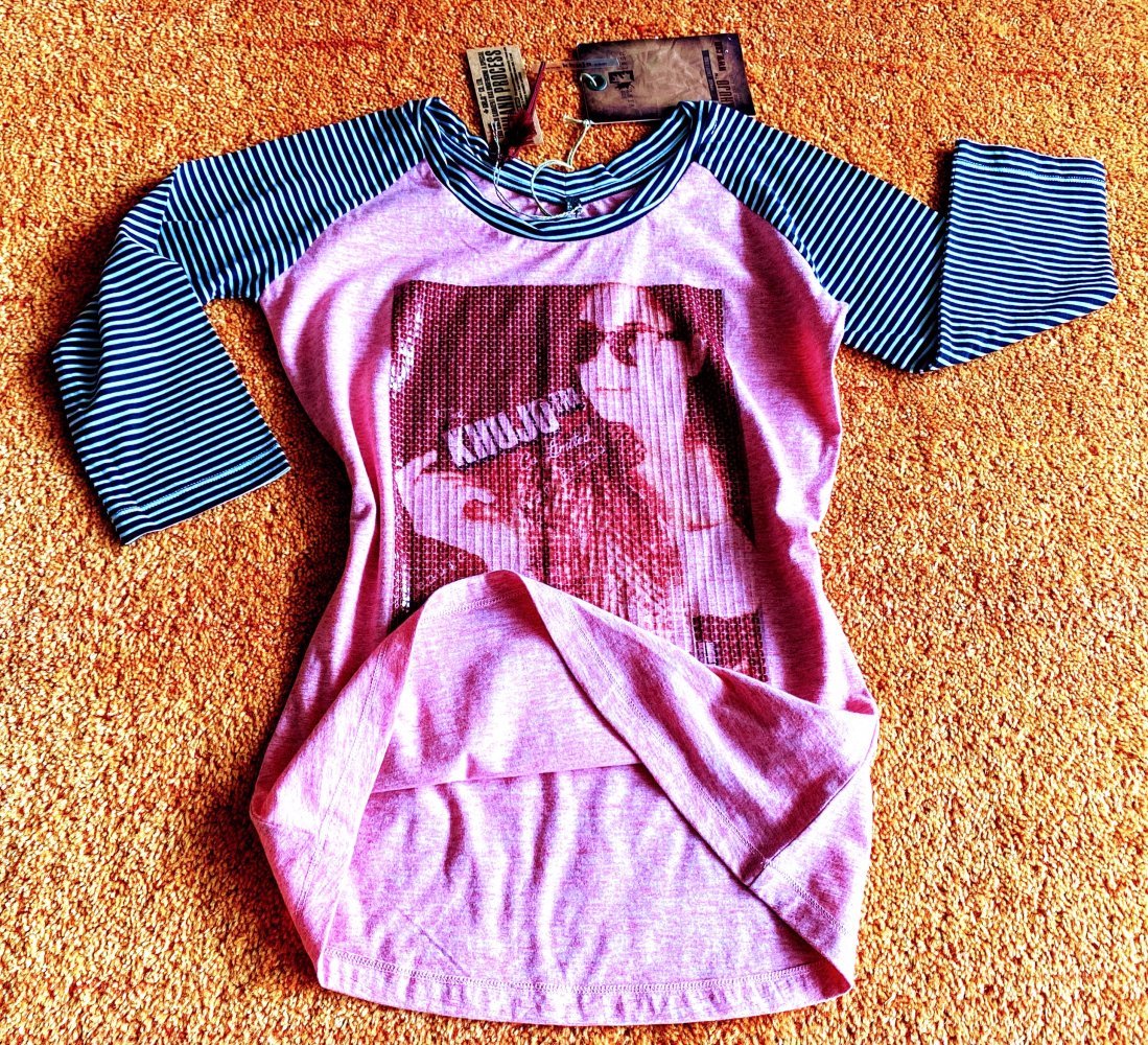 NEU Damen Shirt Jersey Print Pailletten Gr.S in Pink von Khujo