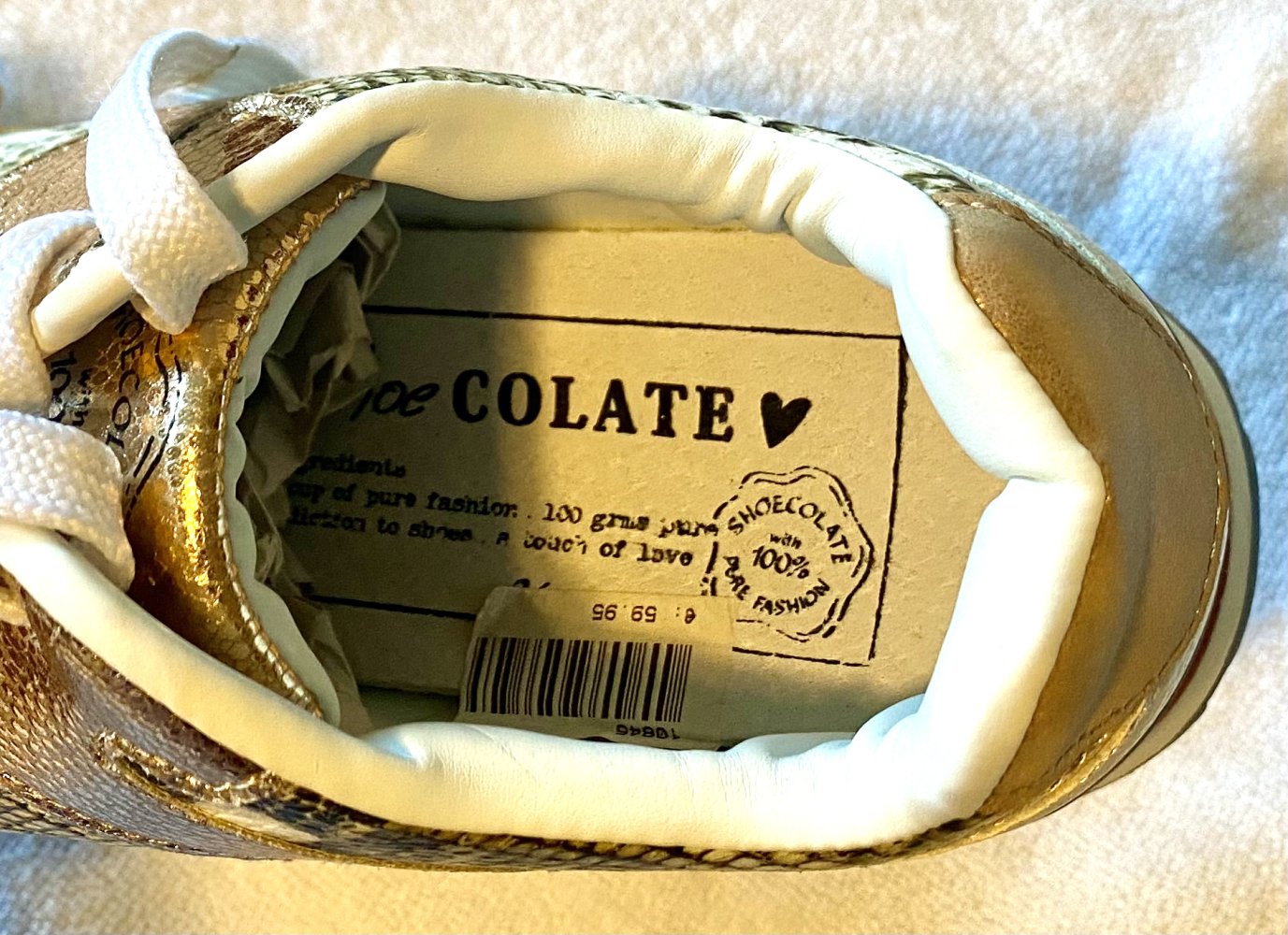 NEU Damen Sneaker Gr.36 Shoecolate Multi/Gold 59,95€