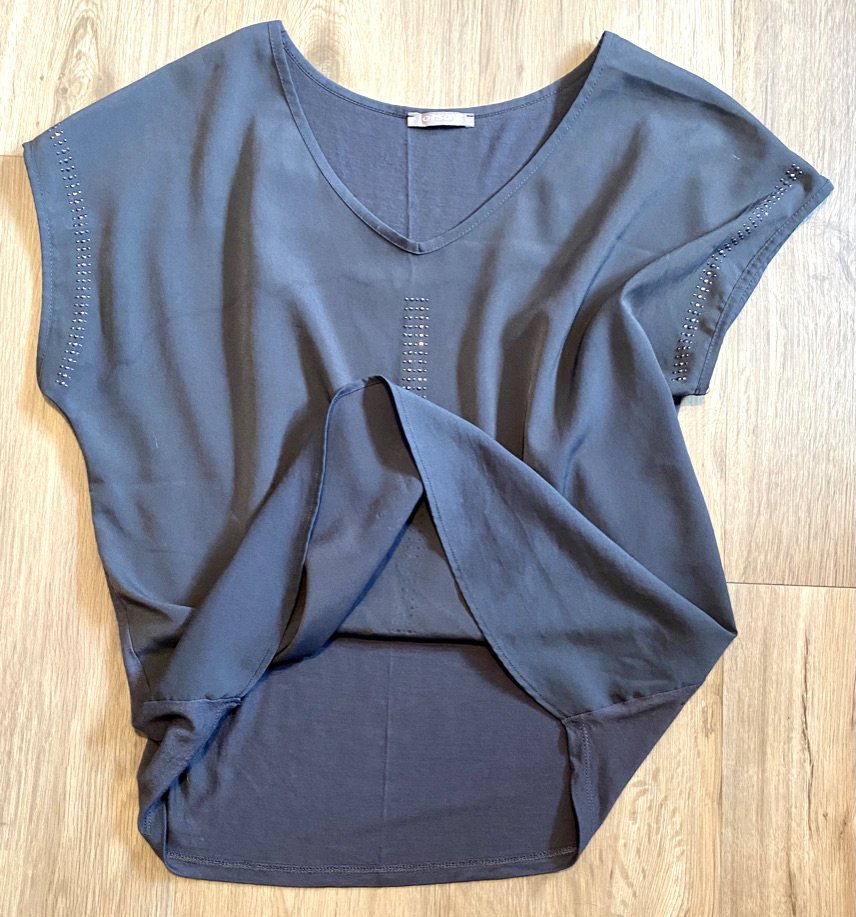 Damen Shirt Kimono Sommer Glitzer Gr.M in Grau von Orsay NW