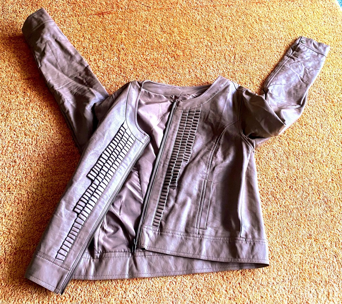 Damen Jacke Leder Imitat Gr.40 in Beige von Top Studio NW 