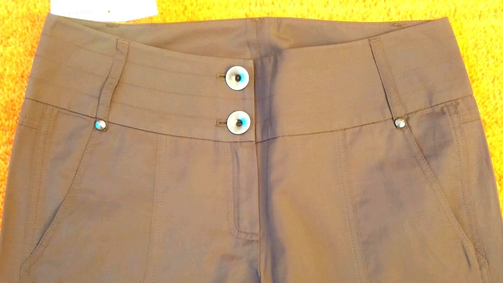 NEU Damen Hose 7/8 elegant Gr.38 Braun Boutiqueware 