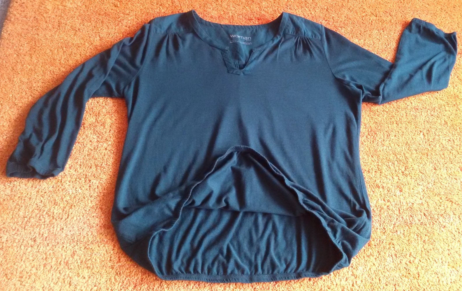 Damen Shirt Jersey Pullover Gr.40 Tannengrün von Woman NW 