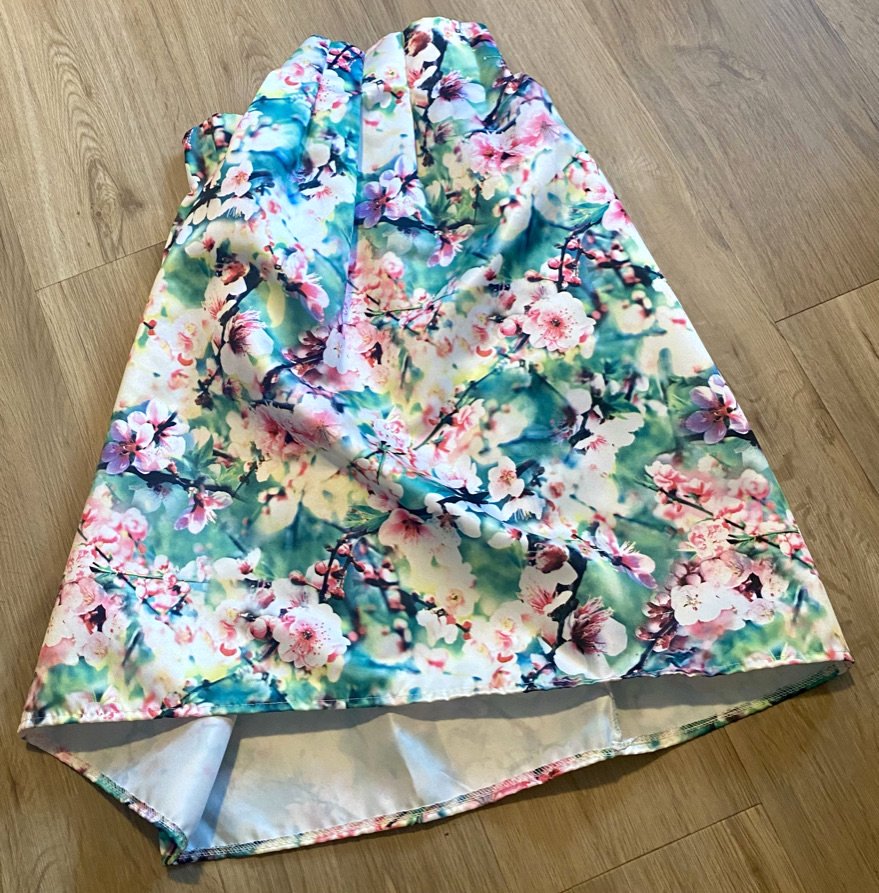 Damen Rock Gr.38 Edler Sommer Schlupfrock mit Blumenmuster in Multi Colour NW 