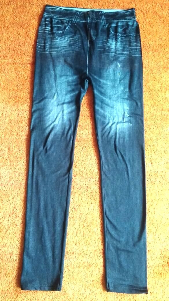 Damen Hose Stretch-Leggings Gr.S Grau in verwaschener Optik  Modisch