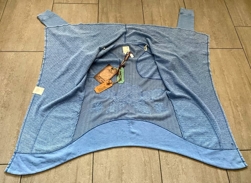 NEU Damen Jacke Mantel Sweat Zipfel Gr.S in Jeans Blau von Khujo 