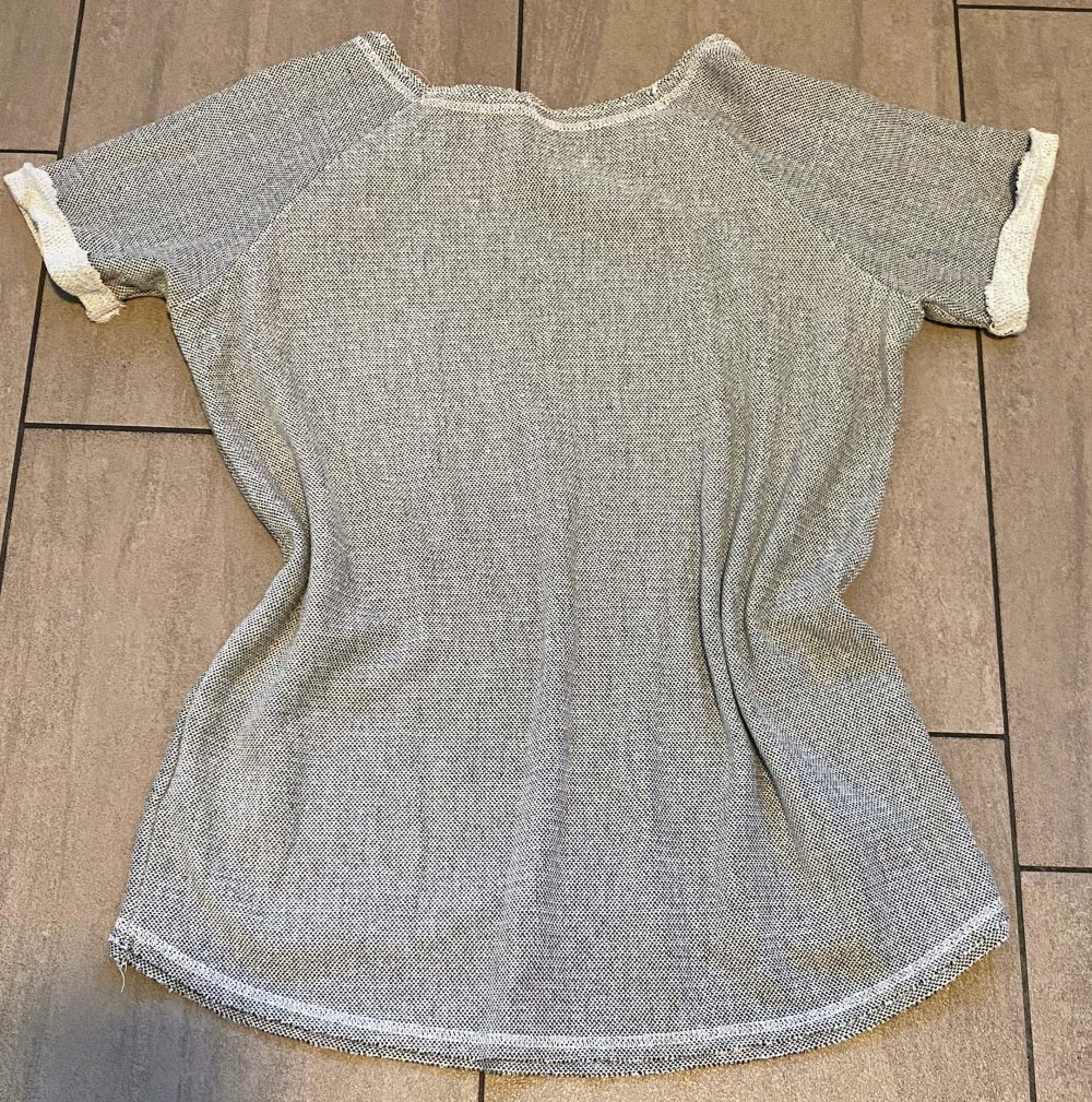 Damen Shirt Pullover mit Glitzer Design Gr.S Grau Lisa Tossa Collection NW