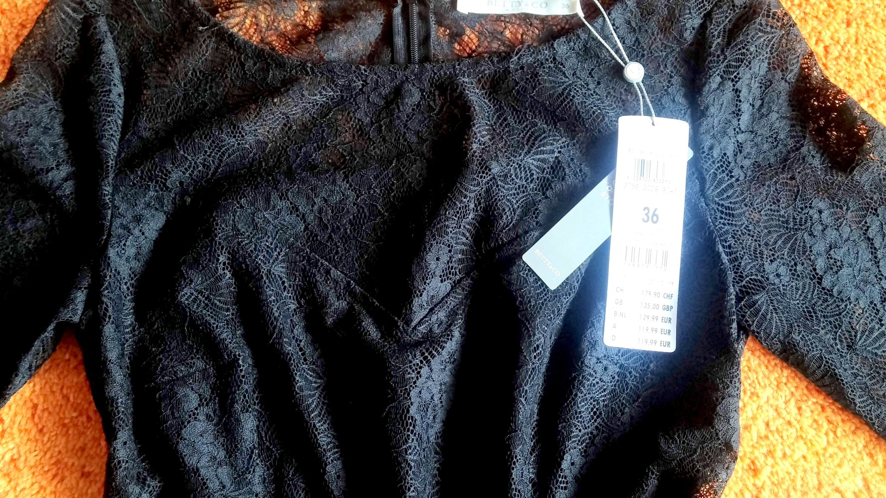 NEU Damen Abend Kleid aus Spitze Gr.36 Schwarz Betty & Co P.119,99 € ✨