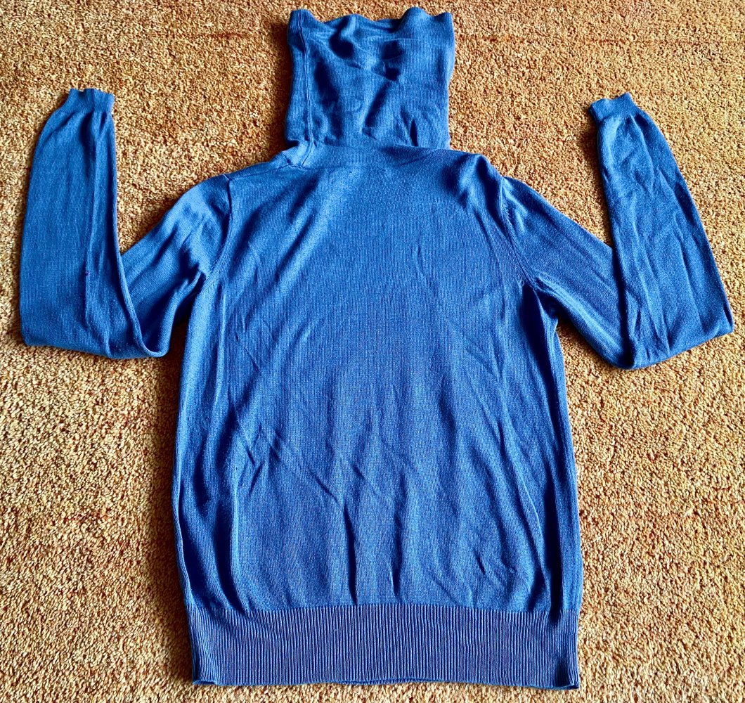 Damen Pullover Strickpullover Rollkragen Gr.XS Grau Grain de Malice 