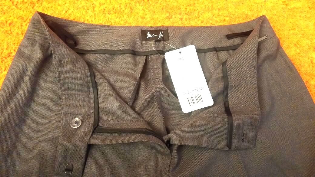 NEU Damen Business Hose mit Bügelfalten Gr.38 Grau von Miss H. P. 49,95€ 