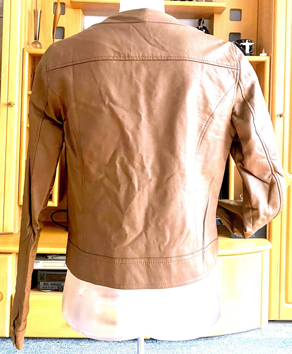 Damen Jacke Leder Imitat Gr.40 in Beige von Top Studio NW 