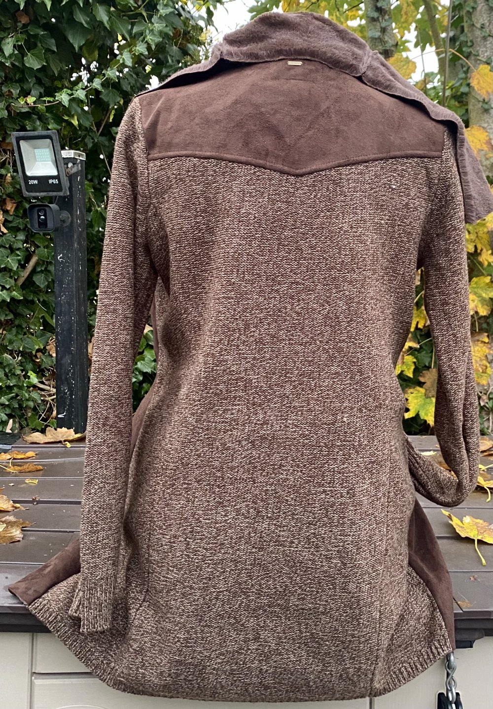 NEU Damen Jacke Longjacke Cardigan mit Kuschelfell Gr.S in Braun von Khujo 