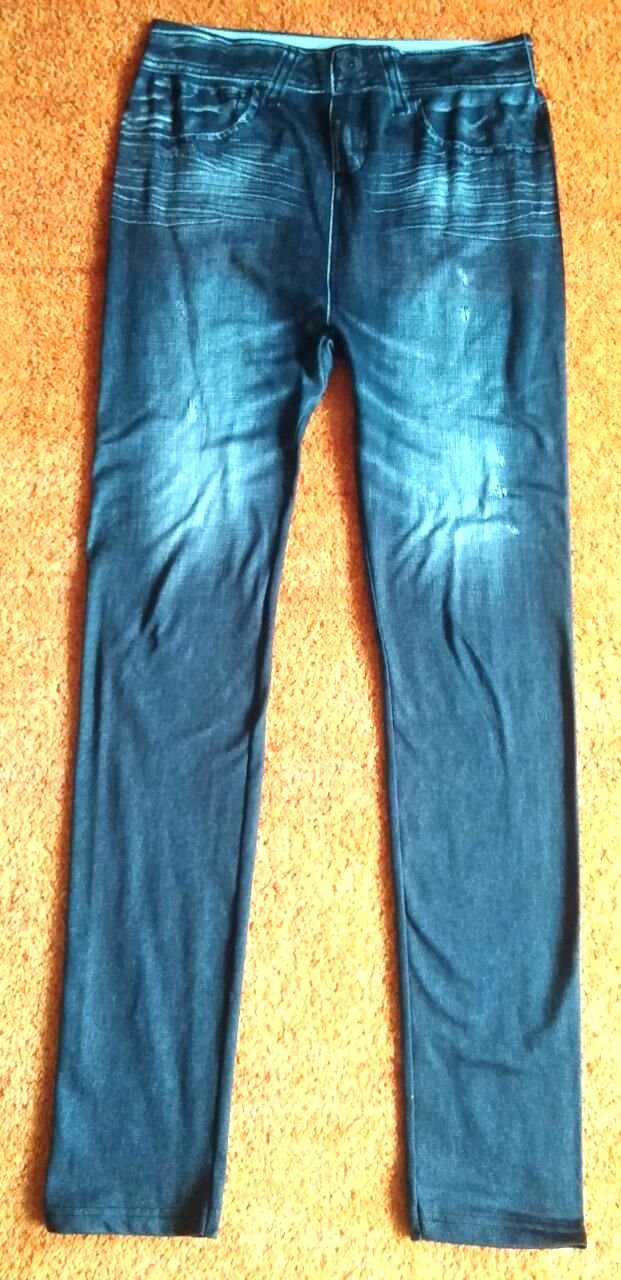 Damen Hose Stretch-Leggings Gr.S Grau in verwaschener Optik  Modisch