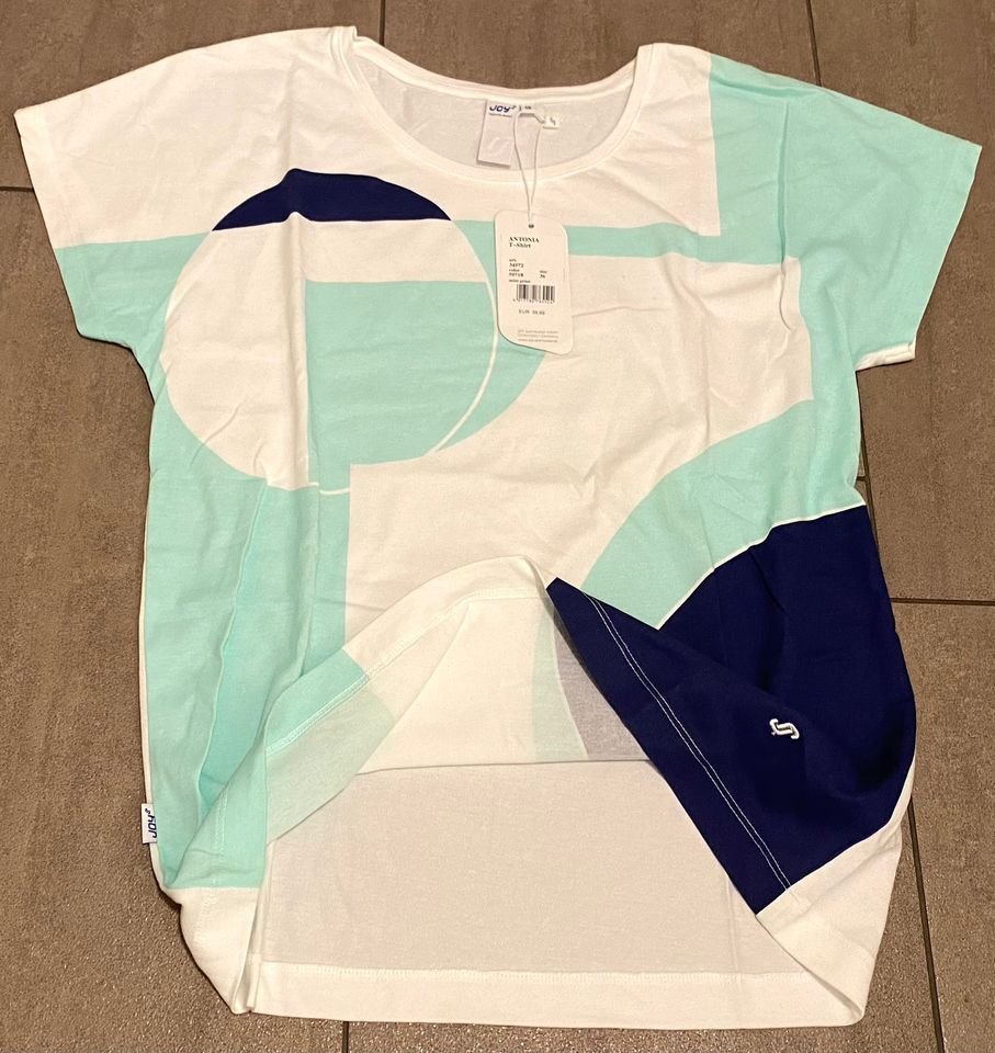 NEU Damen Shirt Print Sommer Kimono Gr.38 in Weiß/Grün von Joy