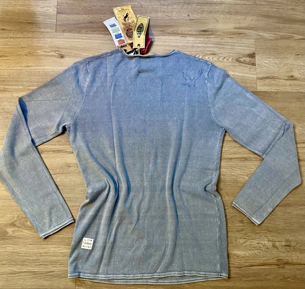 NEU Herren Pullover Strick leicht Gr.M L hellgrün von Khujo