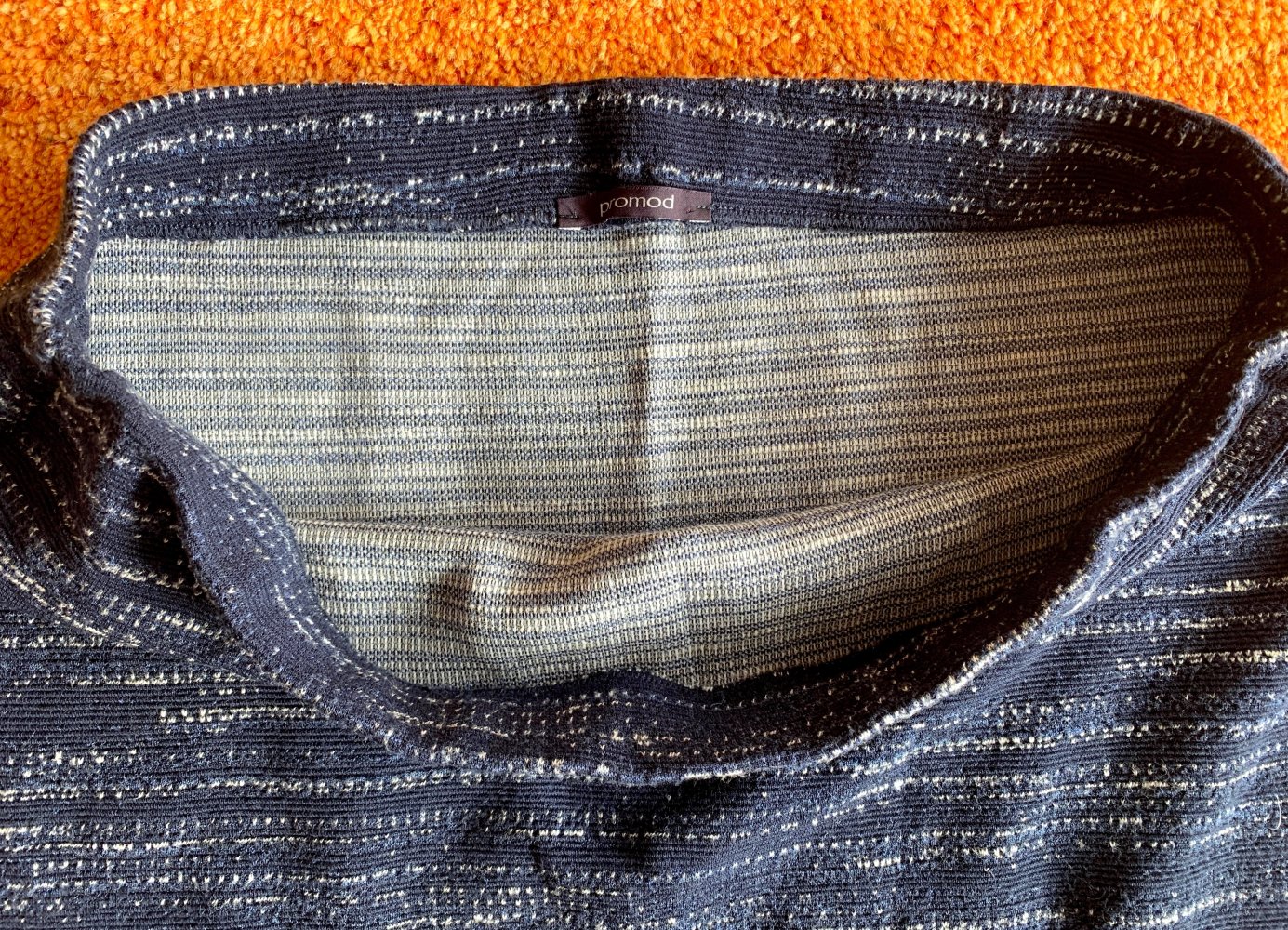 Damen Rock Mini-Strickrock Gr.M in Blau von Promod  