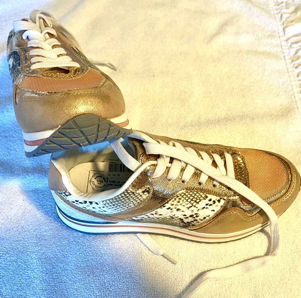 NEU Damen Sneaker Gr.36 Shoecolate Multi/Gold 59,95€