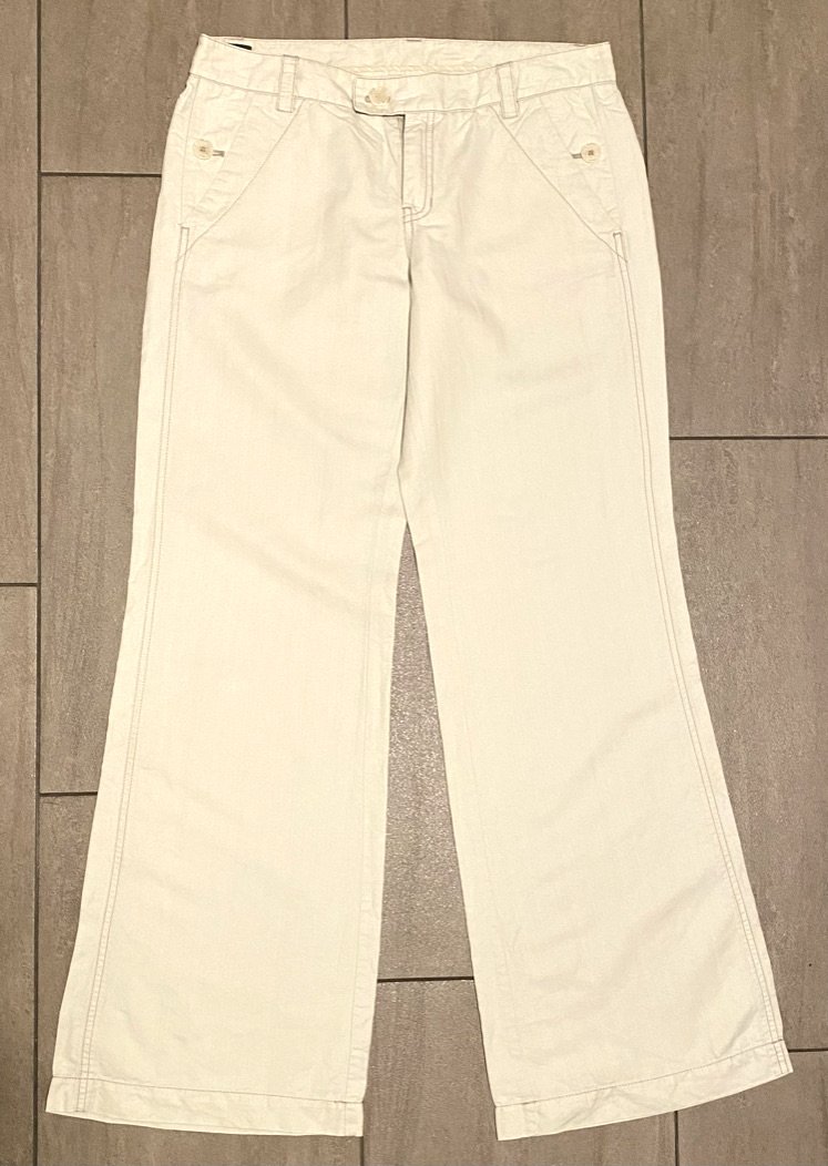 Damen Hose Sommer Leinen Jeans Gr.M in Beige von Mexx NW 