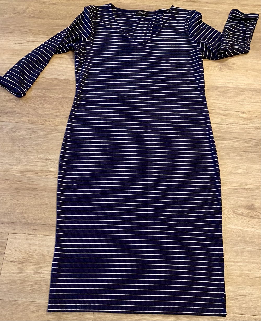 Damen Kleid ⚓ Gestreiftes Jersey Kleid Gr.40 von Yessica (C&A) 