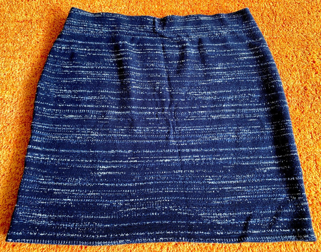 Damen Rock Mini-Strickrock Gr.M in Blau von Promod  
