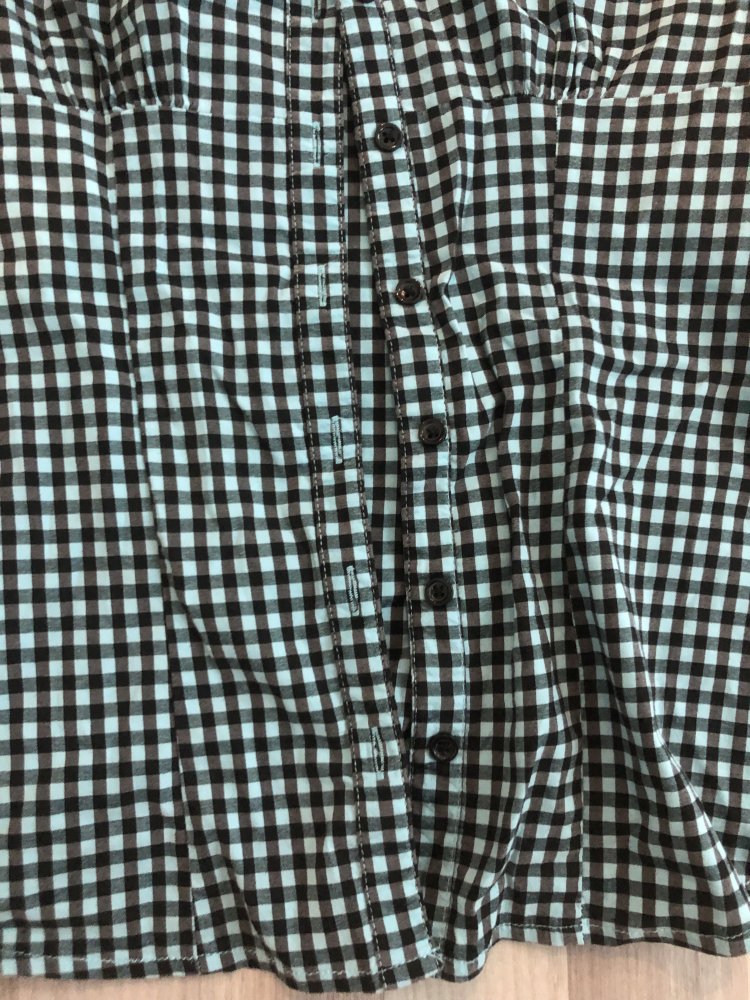 Blau schwarz karierte Bluse von Amisu - Größe S - TOP-Zustand!