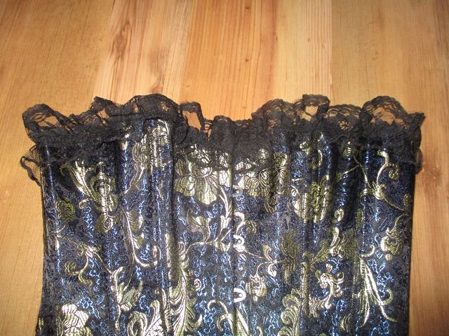 Alcatraz Gothic - Angel Korsett - Größe M - blau-gold - ungetragen!