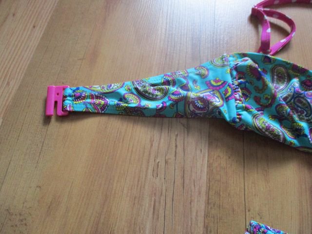 Blau pinker Neckholderbikini von She - Größe 38/40 - super Zustand!