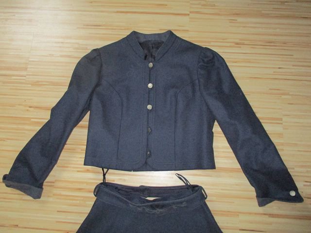 2 teiliges Trachten Kirner Kostüm blau - Größe 38 - ungetragen