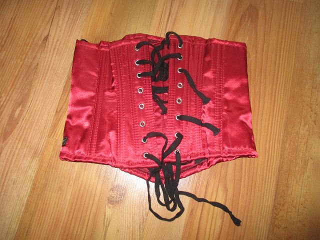 Carmen Martinez Unterbrust-Korsett - Größe M - rot - ungetragen! Satin