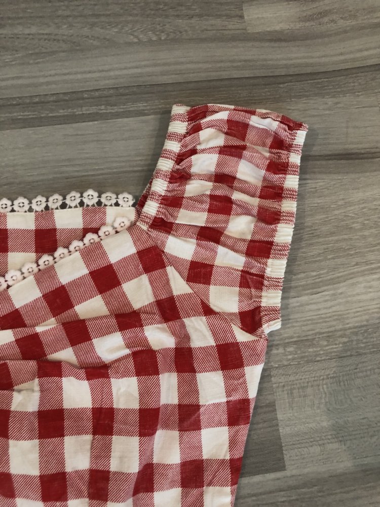 Collectif rot-weiß Karo-Top 50er Jahre Größe M - Ungetragen! NEU!