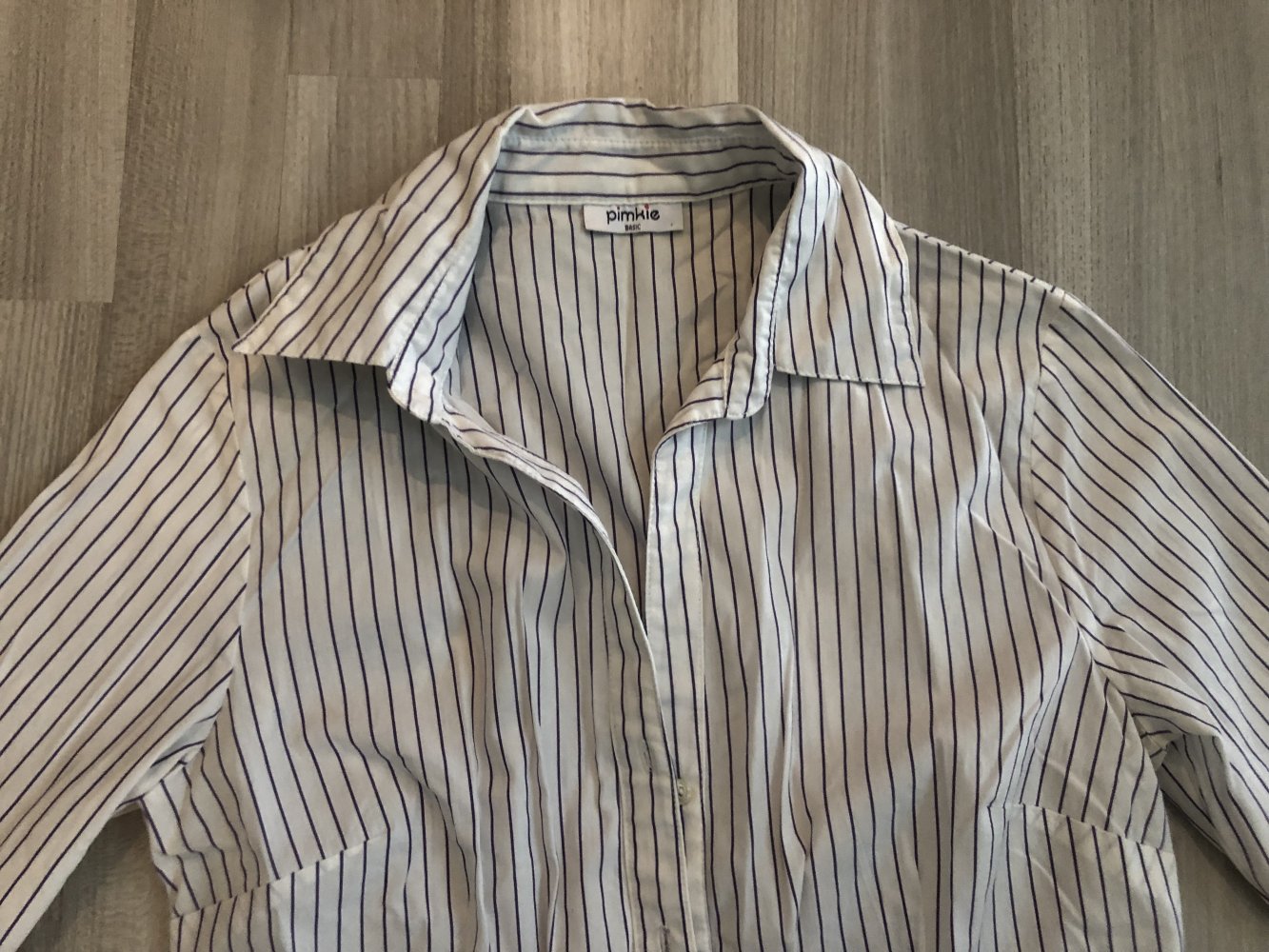 Weiß-lila gestreifte Bluse von Pimkie - Größe M/L - TOP!