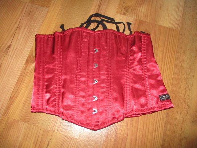 Carmen Martinez Unterbrust-Korsett - Größe M - rot - ungetragen! Satin