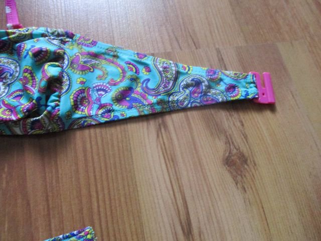 Blau pinker Neckholderbikini von She - Größe 38/40 - super Zustand!