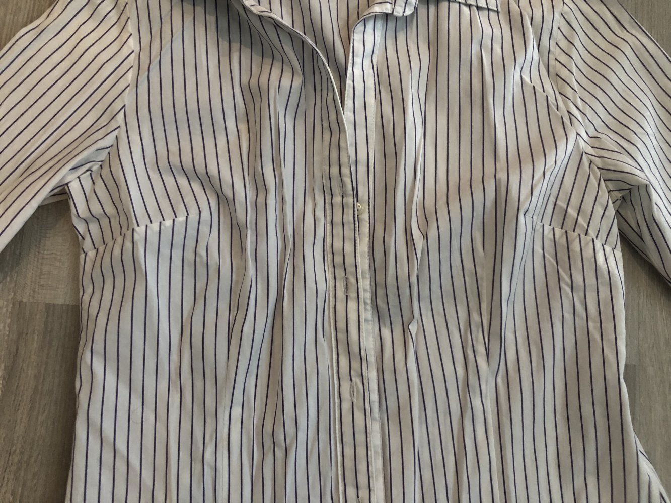 Weiß-lila gestreifte Bluse von Pimkie - Größe M/L - TOP!