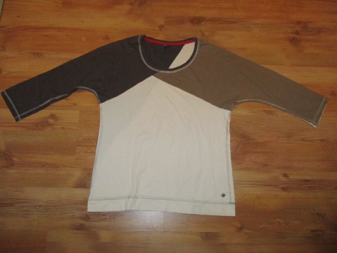 Weiß-braun-schwarzes Longsleeve von Cecil - Größe S - super Zustand!