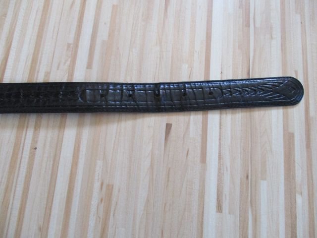 Schwarzer Gürtel von Giac Rene - 120 - Echtes Leder