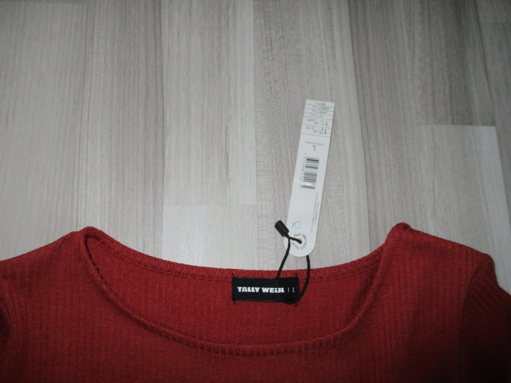 Rotes Longsleeve von Tally Weijl - Größe L - Ungetragen!