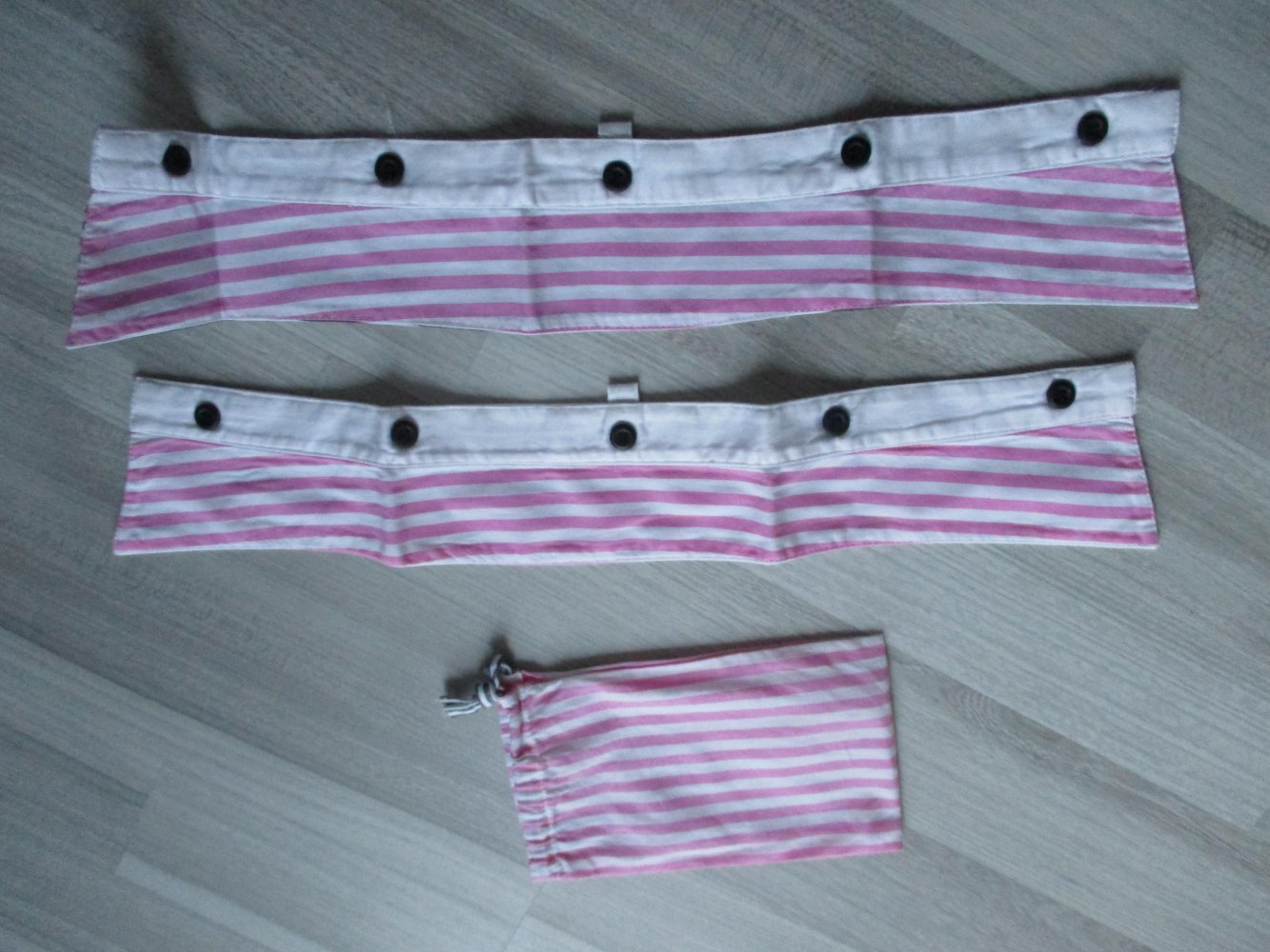 Anthrazit-weiß gestreifte Bluse von Nadine H. - Größe 38 - TOP!