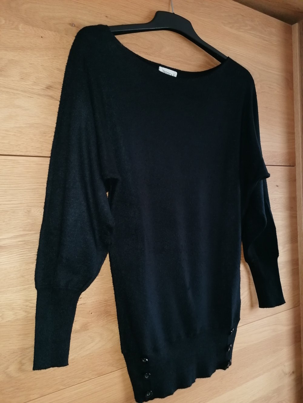 Yessica Damenpullover Langpullover Fledermauspullover Gr. XS