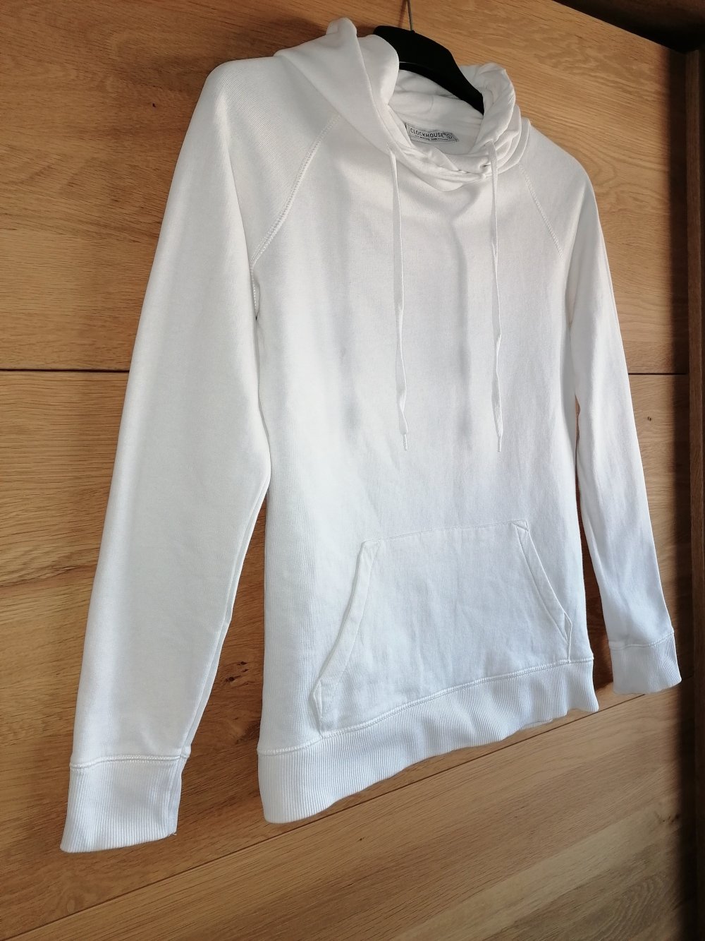 C&A Clockhouse Damen Kapuzenpullover Hoodie Altweiß Gr. L