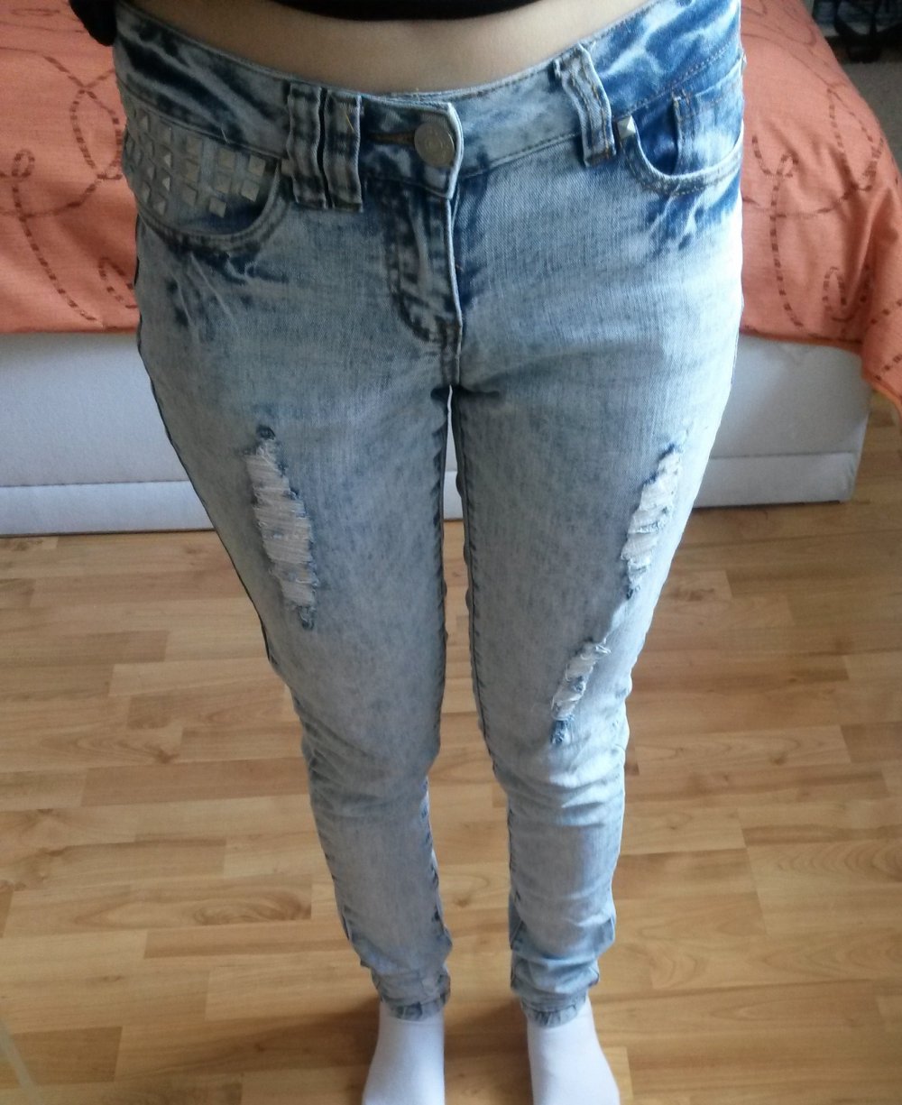 Jeans im Destroy Look Gr. XS