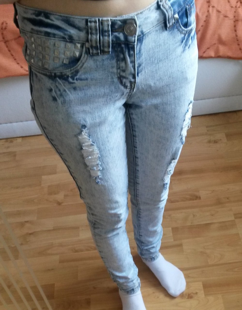 Jeans im Destroy Look Gr. XS