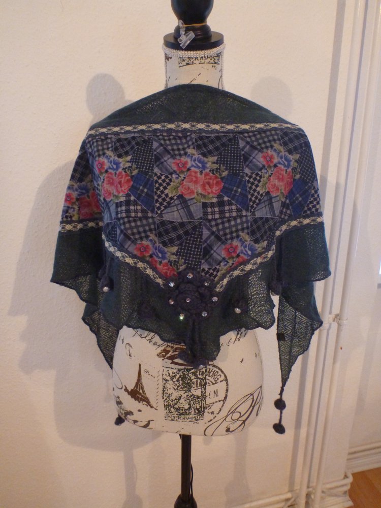 blaues dreieckiges Tuch, neu