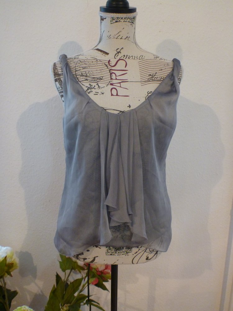 silber graues Top /T-Shirt Gr. S/36