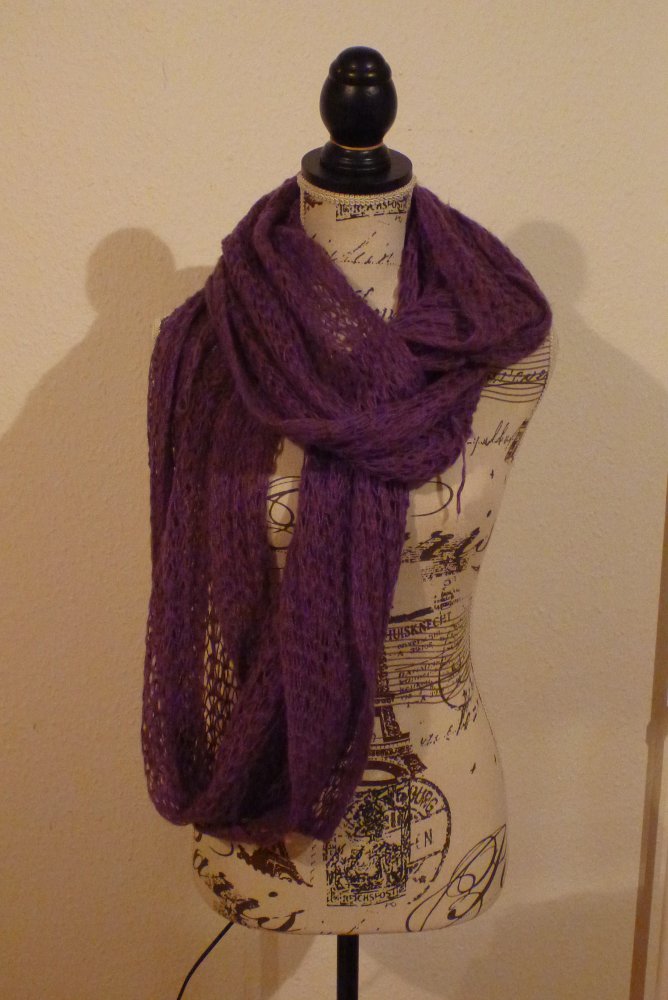 lila Schlaufenschal, Loopschal