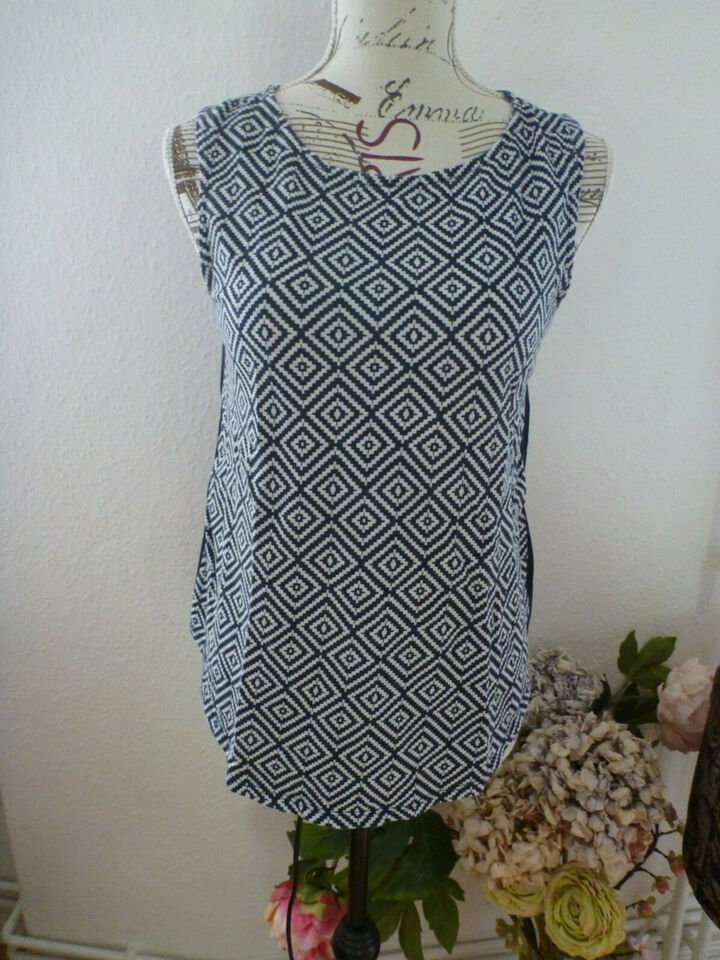 blau gemusterte Bluse von GAP Gr. S/36