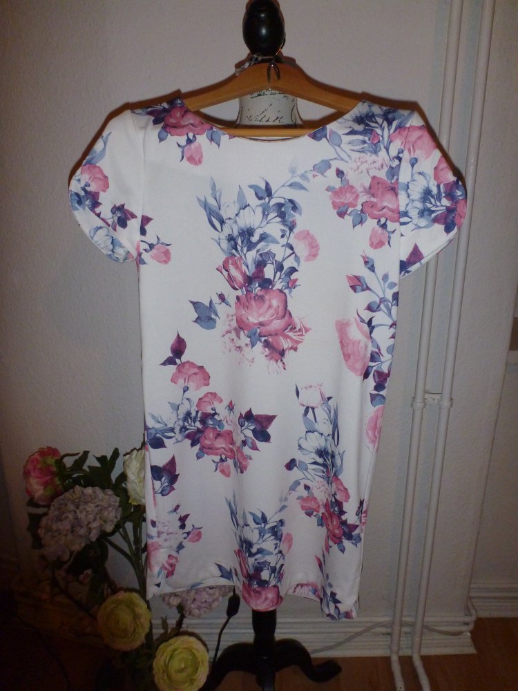weiß geblümtes Kleid Gr. S/36