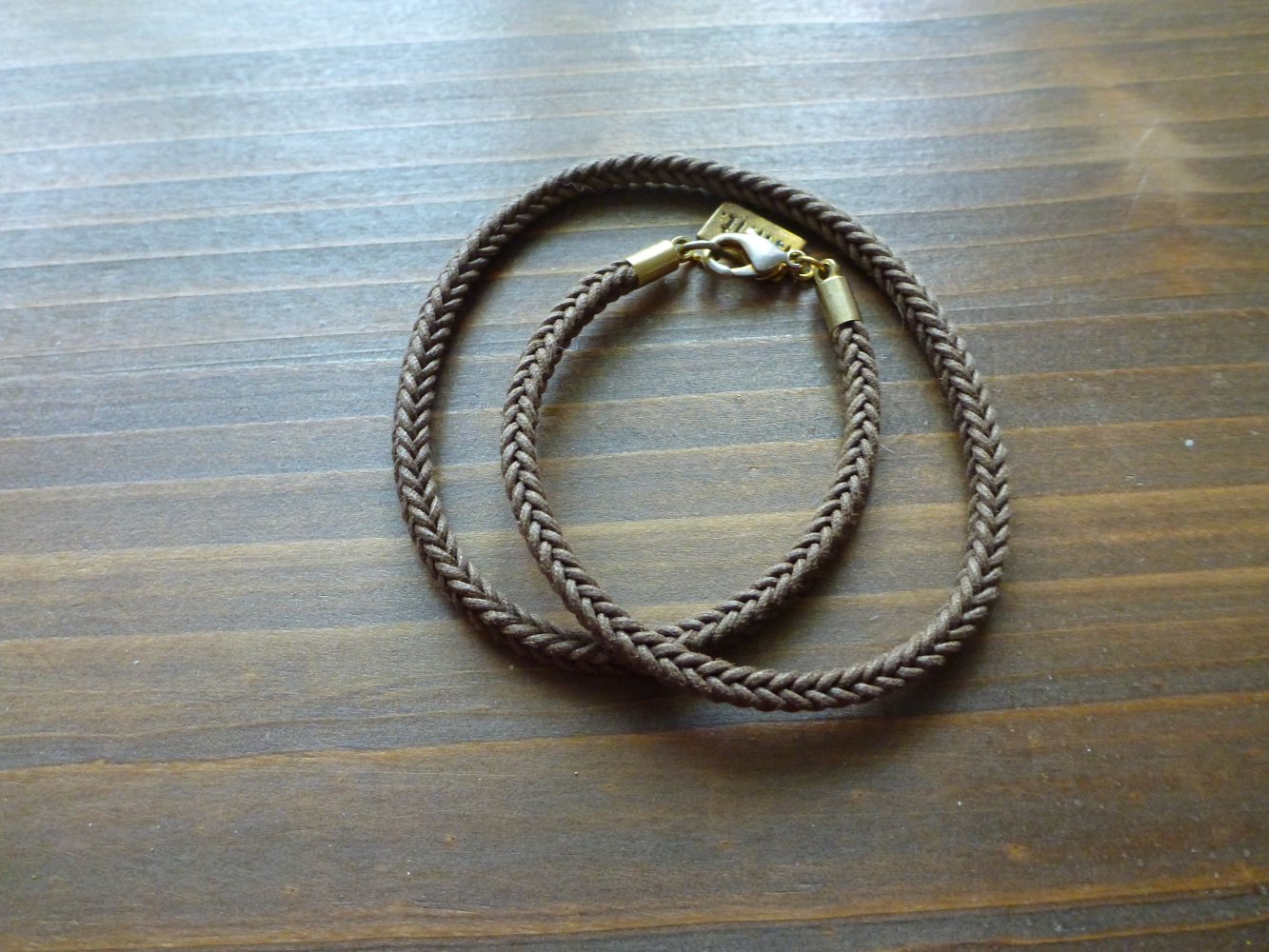 braunes Doppel-Armband